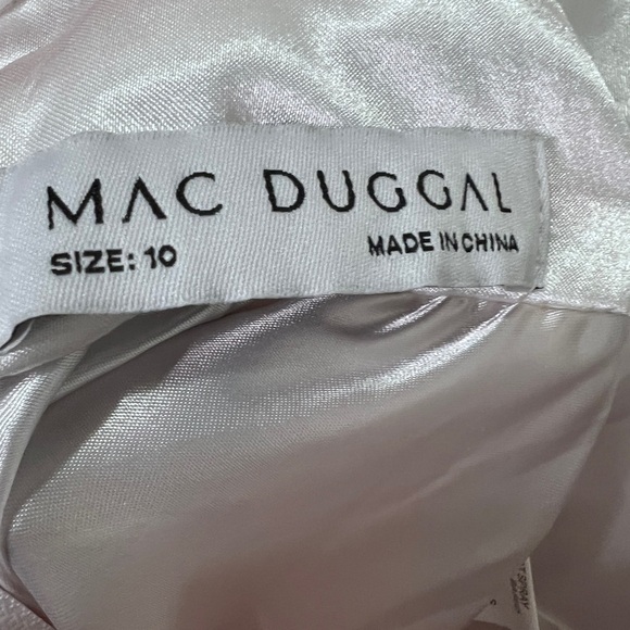 NEW Mac duggal white pink red Floral gown size 10 - Picture 15 of 16
